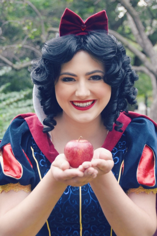 Apple Princess holding apple
